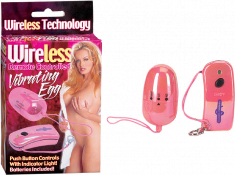 Wireless Remote Control Vibrating Egg (Pink)