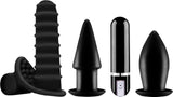 Tutti Rechargeable Sex Toy Kit (Black)  Sex Toy Adult Orgasm