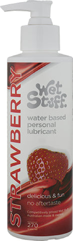 Wet Stuff Strawberry - Pump (270g) Lube Sex Toy Adult Orgasm