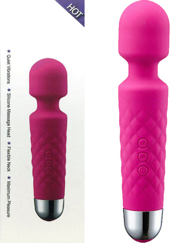 Rechargeable Wand (Pink) Vibrator Dildo Sex Adult Pleasure Orgasm