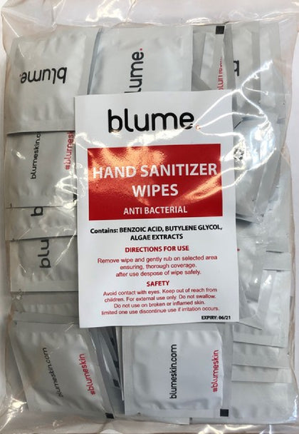 Blume Anti-Bacterial Hand Sanitizer Wipes (X90)