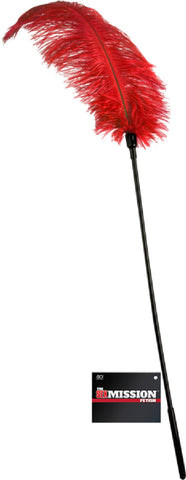 Feather Stick Whip (Red) Sex Toy Adult Pleasure