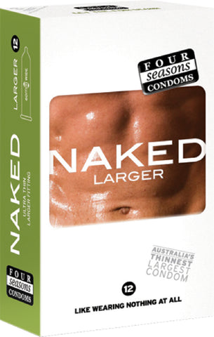 Naked Larger 12's Pleasure Adult Condom Safe Sex
