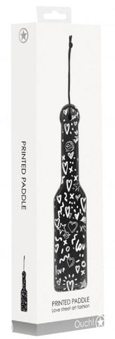 Printed Paddle - Love Street Art Fashion (Black)