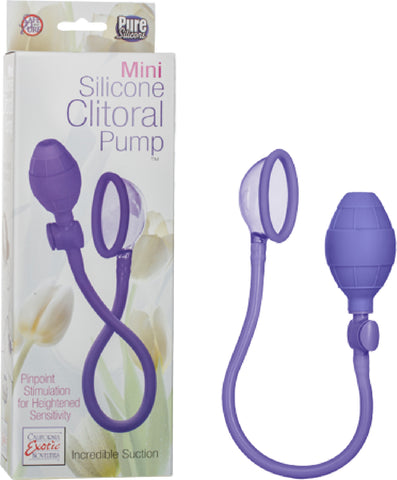 Mini Silicone Clitoral Pump Sex Aid Toy, Fun Adult Pleasure (Lavender)