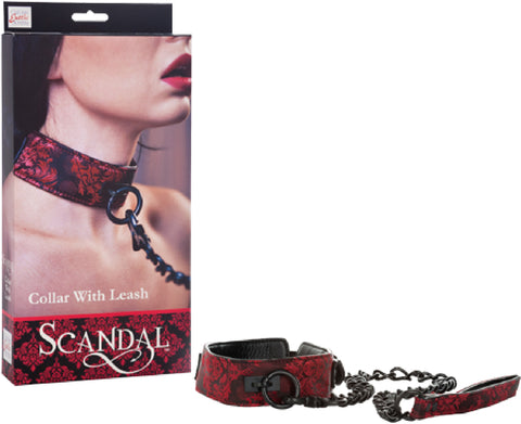 Scandal Collar with Leash Bondage Submissive Adult Sex Toy Pleasure
