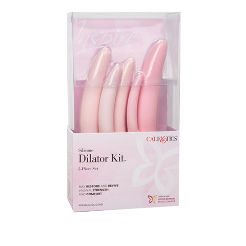 Inspire Silicone Dilator 5-Piece Set Adult Sex Toy Sexual Health Aid (Pink)