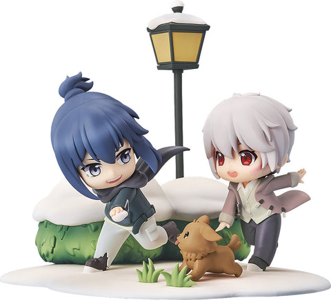 No. 6 Shion and Nezumi Chibi Figures a Distant Snowy Night Version