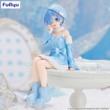Rezero Starting Life In Another World Noodle Stopper Figure Rem Snow Princess Pearl Color Version