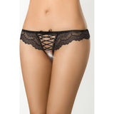 Brazilian Open Crotch Panty Black