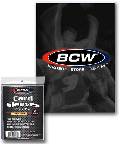 BCW Deck Protectors Thick Card Clear