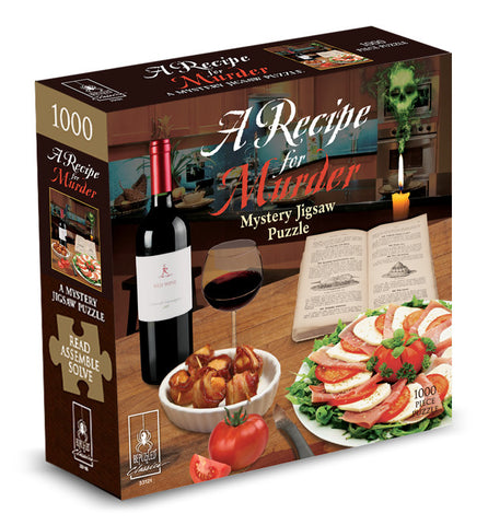 Bepuzzled Puzzle Recipe for Murder a Mystery Jigsaw Puzzle 1,000 pieces