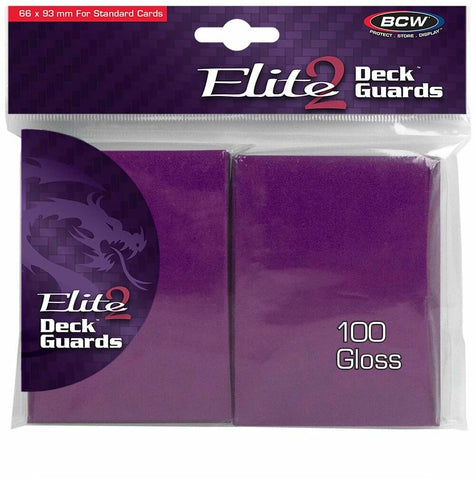 BCW Deck Protectors Standard Elite2 Glossy Mulberry