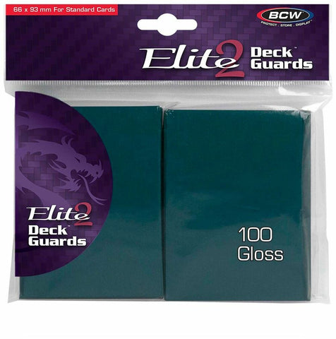 BCW Deck Protectors Standard Elite2 Glossy Teal