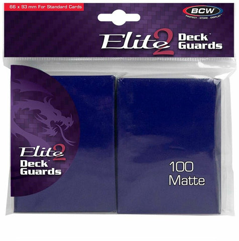 BCW Deck Protectors Standard Elite2 Matte Blue