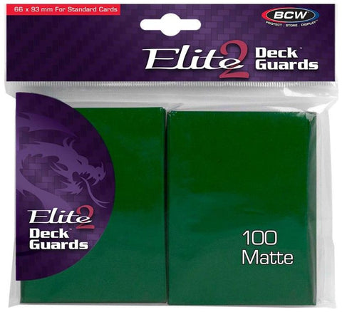 BCW Deck Protectors Standard Elite2 Matte Green