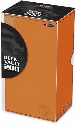 BCW Deck Vault Box 200 LX Orange