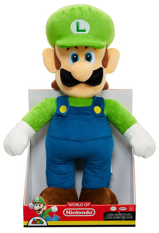 World of Nintendo Jumbo Plush Luigi 20"