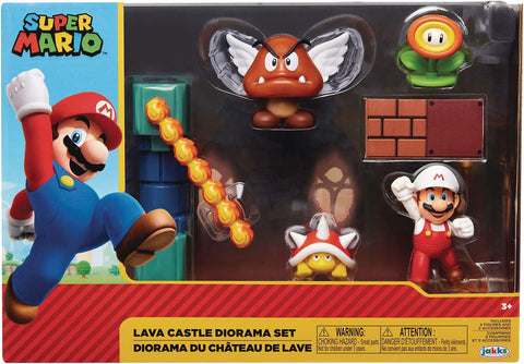 World of Nintendo 2.5" Lava Castle Diorama Set