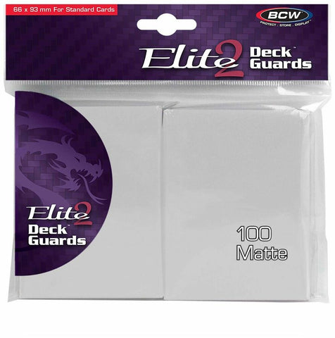 BCW Deck Protectors Standard Elite2 Matte White