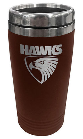 AFL Coffee Mug Travel Mug Stainless Steel Hawthorn Hawks