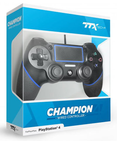PS4 TTX Tech Champion Wired Controller - Black