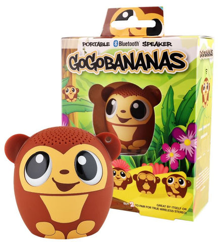 My Audio Pet - Mini Bluetooth Animal Wireless Speaker for Kids of All Ages - Monkey Gogobananas