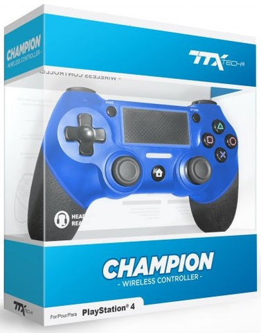 PS4 TTX Tech Champion Wireless Controller - Blue
