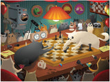 Exploding Kittens Puzzle Cats Playing Chess 1,000 pieces