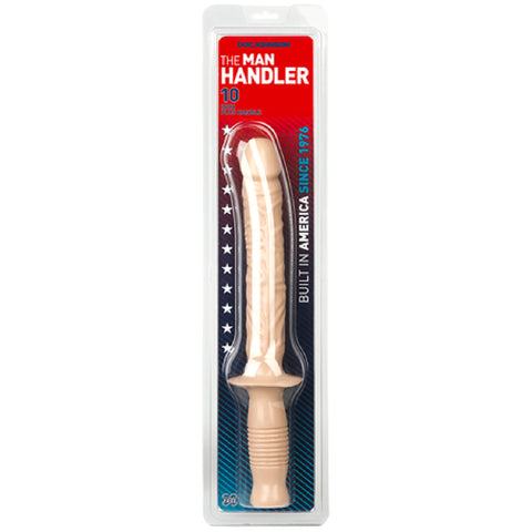 Classic The Man Handler Dildo Dong Sex Toy Adult Pleasure 10 Inch (White)