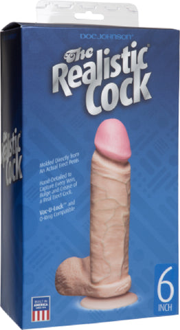 The Realistic Cock Sex Toy Adult Pleasure 6" (Flesh) Sex Toy Adult Orgasm