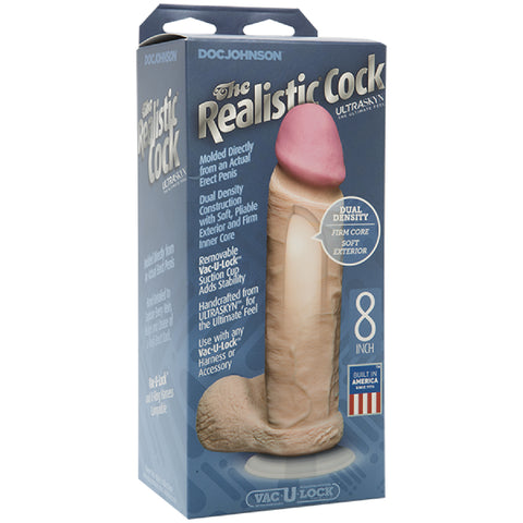 The Realistic Ur3 Cock Sex Toy Adult Pleasure 8" (Flesh)