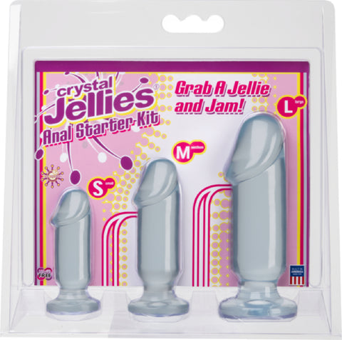 Crystal Jellies Anal Starter Kit  Sex Toy Dildo (Clear)