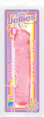8" Classic Dong Jellies Sex Toy Adult Pleasure Orgasm (Pink)