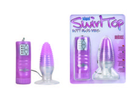 Swirl Top Butt Plug - Small (Pink) Anal Sex Adult Pleasure Orgasm