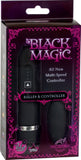 Bullet & Controller Multi Speed Dildo Vibrator Sex Toy Adult Pleasure (Black)