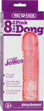 Crystal Jellie Dong Sex Toy Dong Adult Pleasure 8" (Pink)