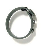 Boneyard Silicone Cock Strap - 3 Snap Ring - Grey