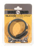 Boneyard Silicone Cock Strap - 3 Snap Ring - Grey