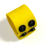 Boneyard 1.5inch Silicone Ball Strap - 3 Snap - Yellow