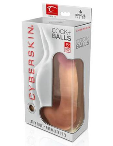 Cyber Cock With Balls (Medium) Sex Toy Adult Pleasure