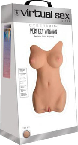 Virtual Sex Ultra Perfect Woman (Flesh) Vibrator Dildo Sex Toy Adult Orgasm