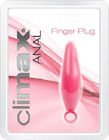 Anal Finger Plug (Deep Pink) Sex Toy Adult Pleasure