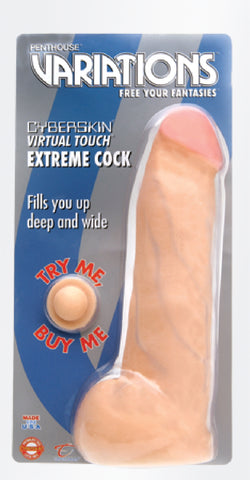 CyberSkin Extreme Cock (Flesh) Sex Toy Adult Pleasure