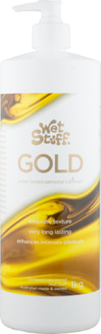 Wet Stuff Gold - Pump (1kg) Lube Sex Toy Adult Orgasm