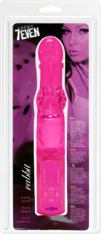 Lucky 7even Rabbit Vibe (Pink) Sex Toy Adult Pleasure