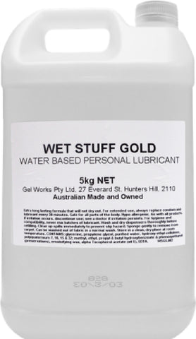 Wet Stuff Gold - Bottle (5kg) Lube Sex Toy Adult Orgasm