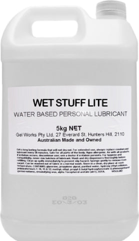 Wet Stuff Lite - Pop Top Bottle (5kg) Lube Sex Toy Adult Orgasm