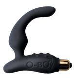 O-Boy Black Prostate Anal Butt Plug Vibrator