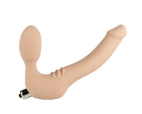 Strapless Strap On Vibrating Silicone S - Vanilla